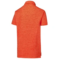 Youth Wes & Willy Orange Denver Broncos Cloudy Yarn Polo