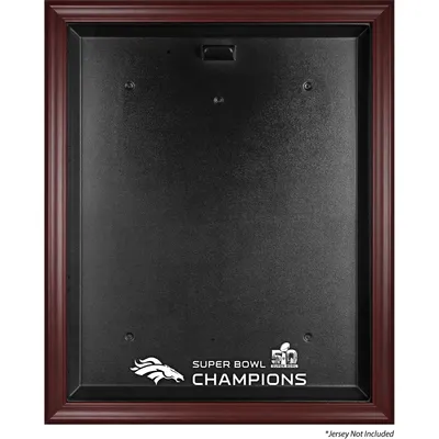 Denver Broncos Fanatics Authentic Mahogany Framed Jersey Super Bowl 50 Champions Logo Display Case