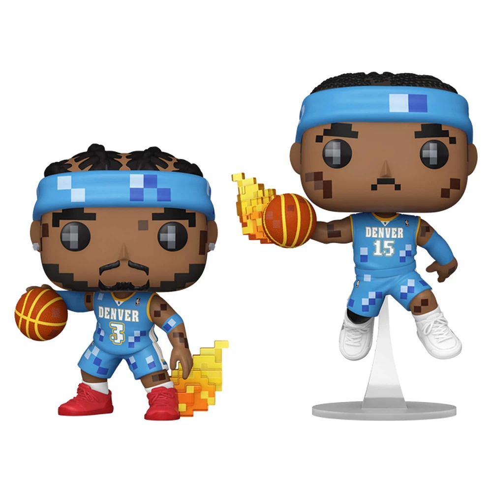 Allen Iverson et Carmelo Anthony Denver Nuggets NBA Jam Funko Pop ! Lot de deux figurines en vinyle