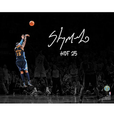 Photo dédicacée de Carmelo Anthony, tir gagnant du match contre les Cleveland Cavaliers, avec l'inscription « HOF 25 », 40 x 50 cm
