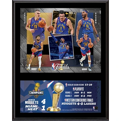 Denver Nuggets 12" x 15" 2023 NBA Finals Champions Team Sublimated Plaque