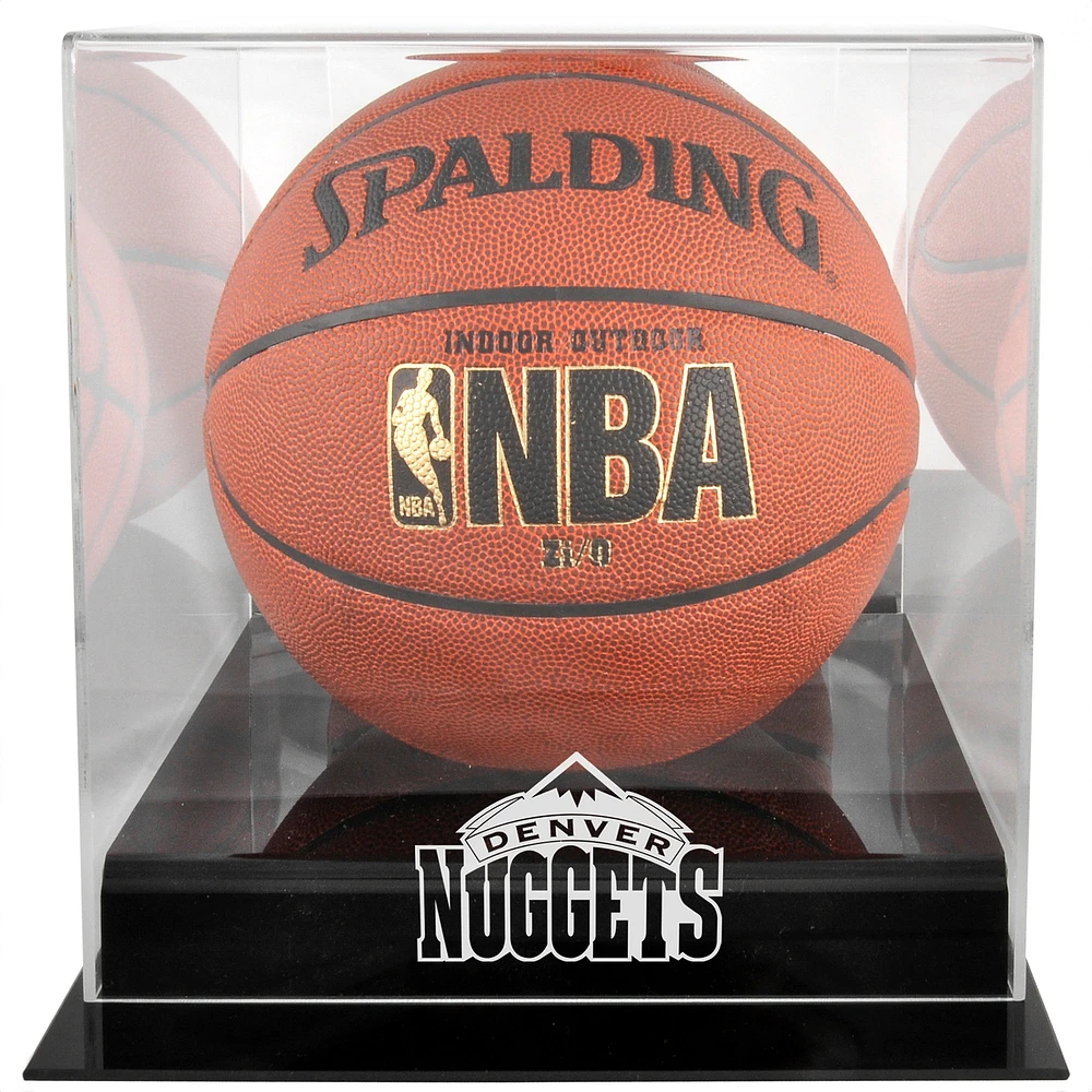 Denver Nuggets Hardwood Classics 1993 - 2018 Blackbase Team Logo Basketball Display Case with Mirrored Back