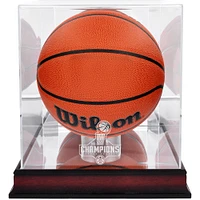 Denver Nuggets Mahogany 2023 NBA Finals Champions Logo Basketball Display Case