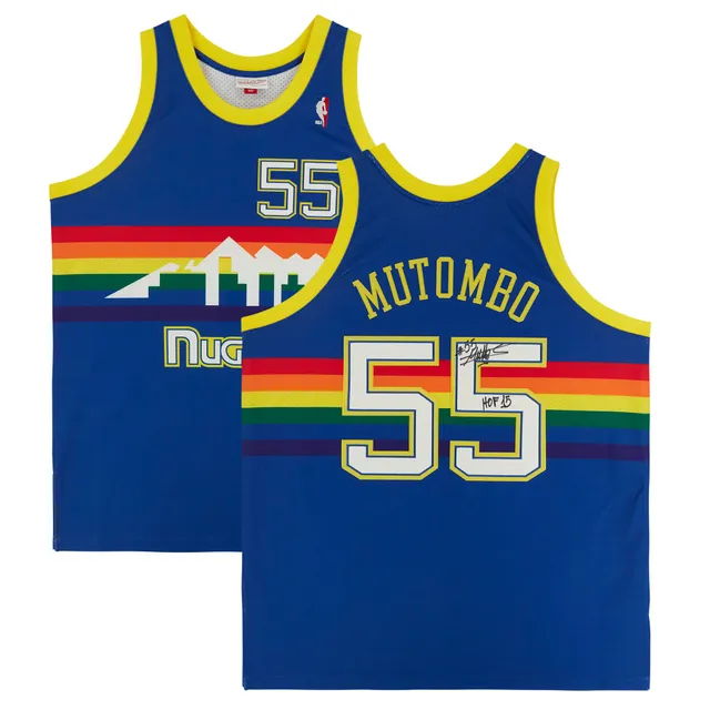 Dikembe Mutombo Denver Nuggets Mitchell & Ness Hardwood Classics Tie-Dye  Name & Number Tank Top 