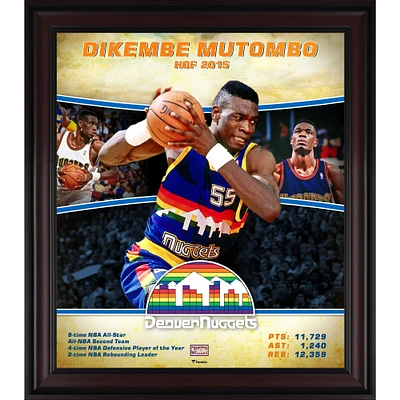 Dikembe Mutombo Denver Nuggets Framed 15" x 17" Hardwood Classics Player Collage