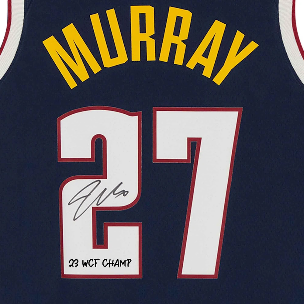 Jamal Murray Denver Nuggets 2023 Western Conference Champions Autographed Nike Icon Swingman Jersey with "23 WCF Champ" Inscription