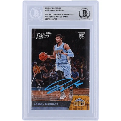 Jamal Murray Denver Nuggets Autographed 2016-17 Panini Prestige Light Blue Ink #157 Beckett Fanatics Witnessed Authenticated Rookie Card