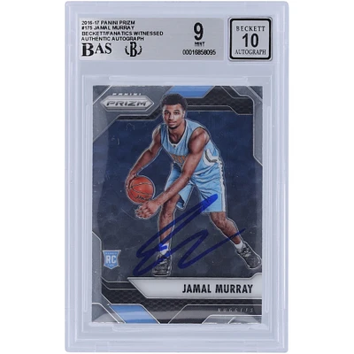 Jamal Murray Denver Nuggets Autographed 2016-17 Panini Prizm #175 Beckett Fanatics Witnessed Authenticated 9/10 Rookie Card
