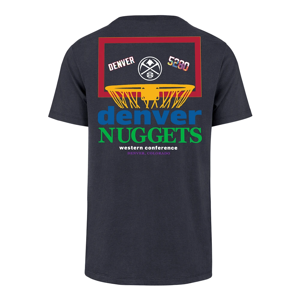 T-shirt bleu Denver Nuggets City Edition '47 pour homme avec panneau arrière