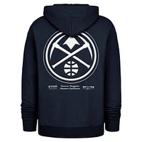 Men's '47  Navy Denver Nuggets 2024/25 City Edition Double Crossover Foundation Pullover Hoodie