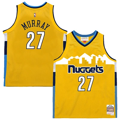 Maillot Swingman jaune Mitchell & Ness Jamal Murray des Denver Nuggets 2017-18 pour homme