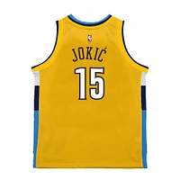Men's Mitchell & Ness Nikola Jokic Yellow Denver Nuggets 2017-18 Swingman Jersey