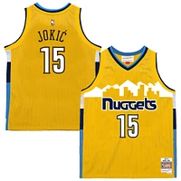 Men's Mitchell & Ness Nikola Jokic Yellow Denver Nuggets 2017-18 Swingman Jersey