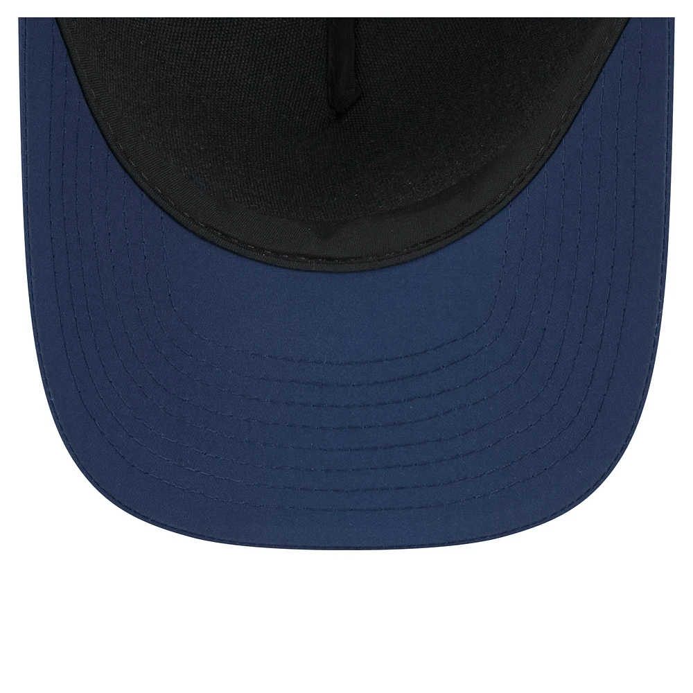 Men's New Era  Navy Denver Nuggets Minimalist A-Frame 9FORTY Trucker Hat