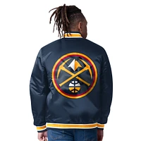 Veste universitaire réversible en satin jaune Starter Denver Nuggets pour homme