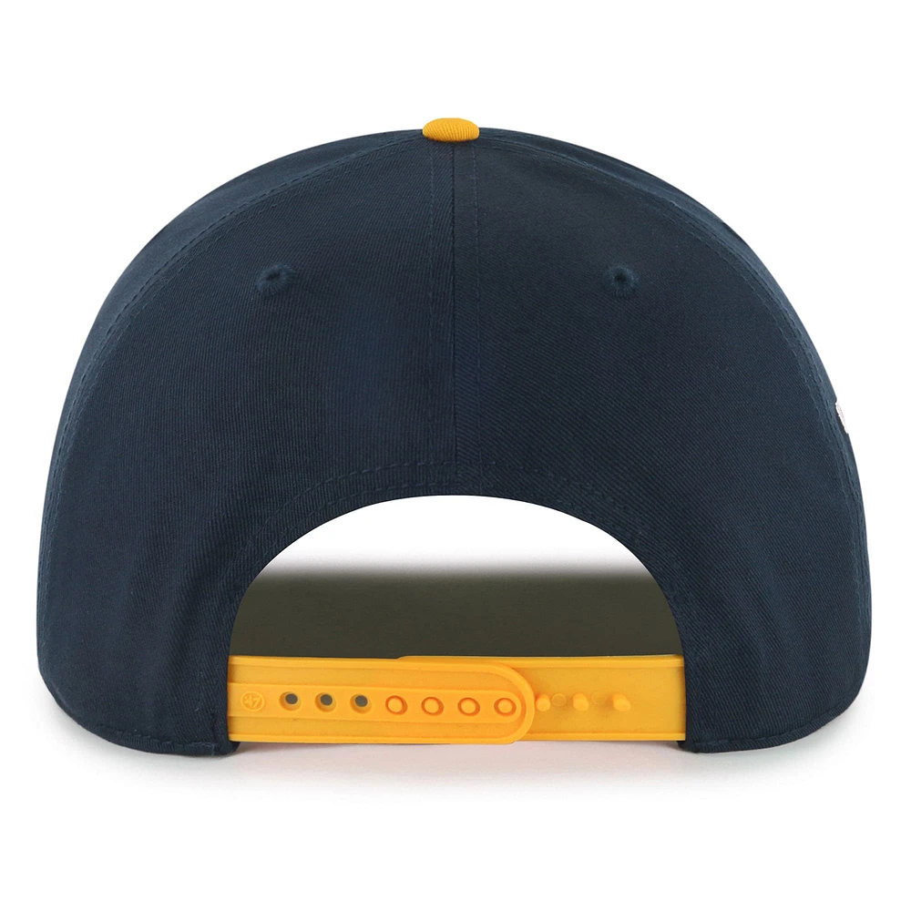 Men's '47 Navy/Gold Denver Nuggets Dropshadow Rope Hitch Adjustable Hat