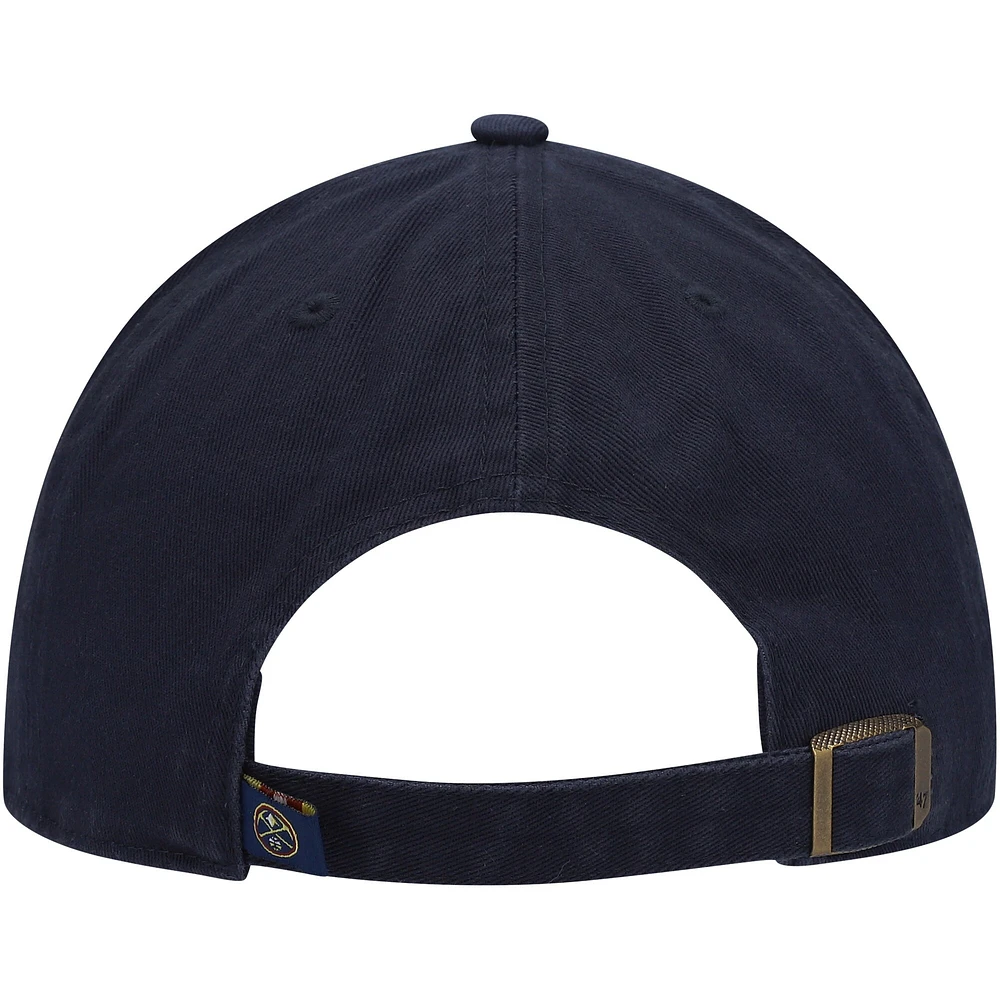 Casquette réglable '47 Denver Nuggets Team Clean Up pour homme, bleu marine