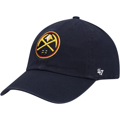 Casquette réglable '47 Denver Nuggets Team Clean Up pour homme, bleu marine