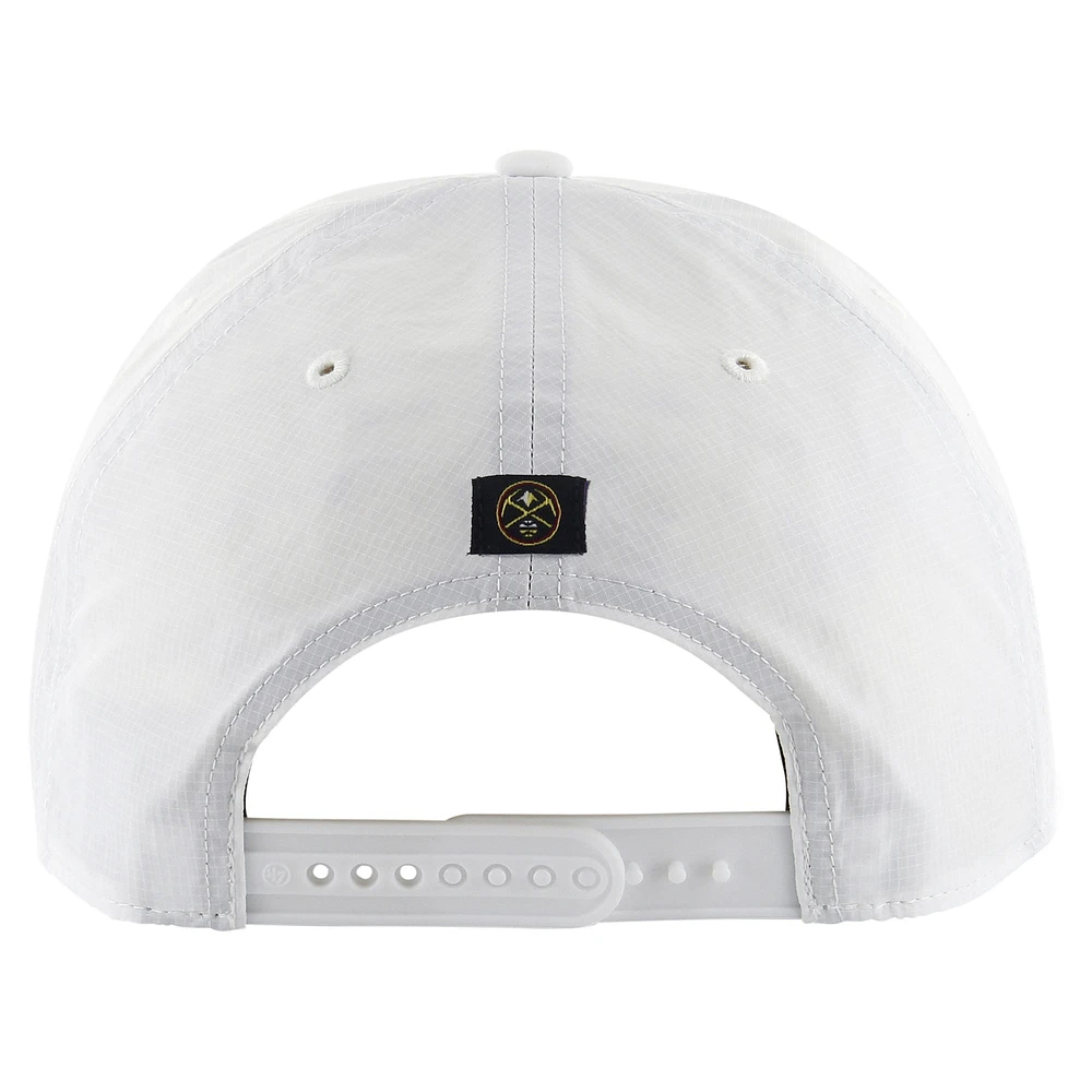Men's '47 White Denver Nuggets Fairway Hitch brrr Adjustable Hat