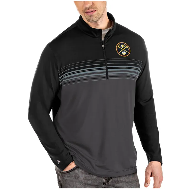 Louisville Black Caps Antigua Pace Quarter-Zip Pullover Top - Steel