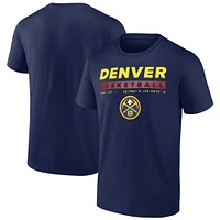 T-shirt Fanatics pour homme bleu marine Denver Nuggets Location Just Net