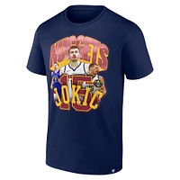 Men's Fanatics Nikola Jokic Navy Denver Nuggets Notorious 4.0 T-Shirt