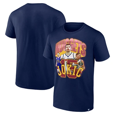 Men's Fanatics Nikola Jokic Navy Denver Nuggets Notorious 4.0 T-Shirt
