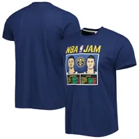 Men's Homage Jamal Murray & Nikola Jokic Navy Denver Nuggets NBA Jam Tri-Blend T-Shirt