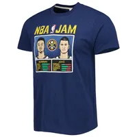 Men's Homage Jamal Murray & Nikola Jokic Navy Denver Nuggets NBA Jam Tri-Blend T-Shirt