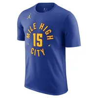 Men's Jordan Brand Nikola Jokic Blue Denver Nuggets 2022/23 Statement Edition Name & Number T-Shirt