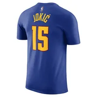 Men's Jordan Brand Nikola Jokic Blue Denver Nuggets 2022/23 Statement Edition Name & Number T-Shirt