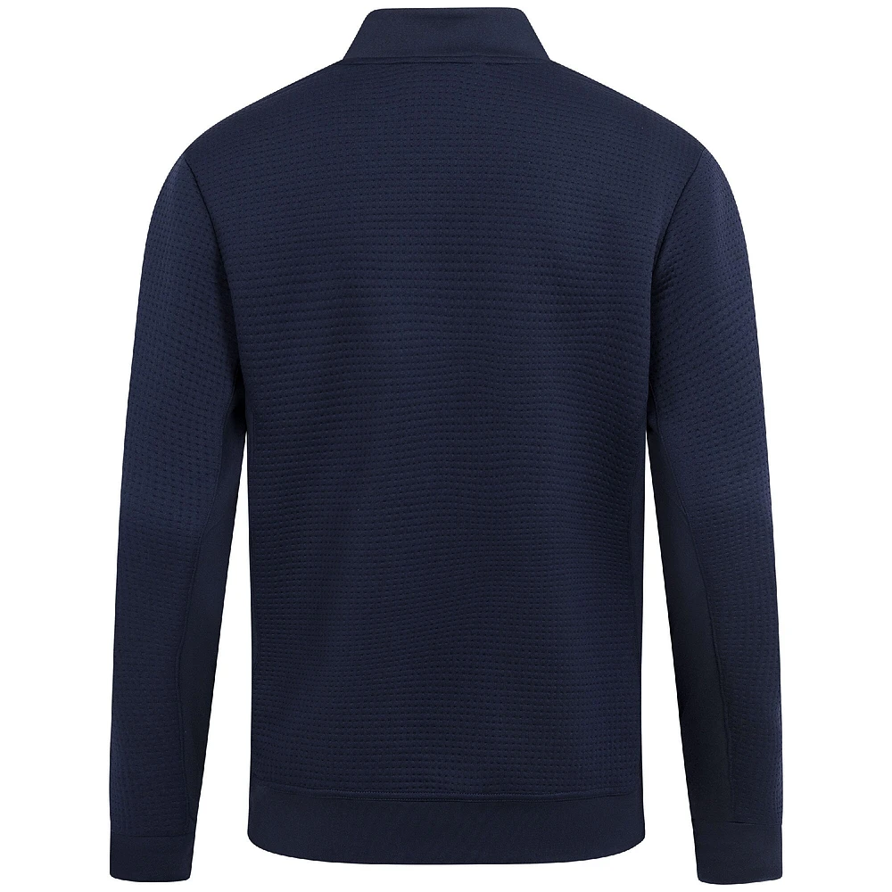 Men's Levelwear  Navy Denver Nuggets Accolade Cushion Quarter-Zip Pullover