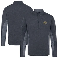 Men's Levelwear Navy Denver Nuggets Waffle Insignia 2.0 Quarter-Zip Top