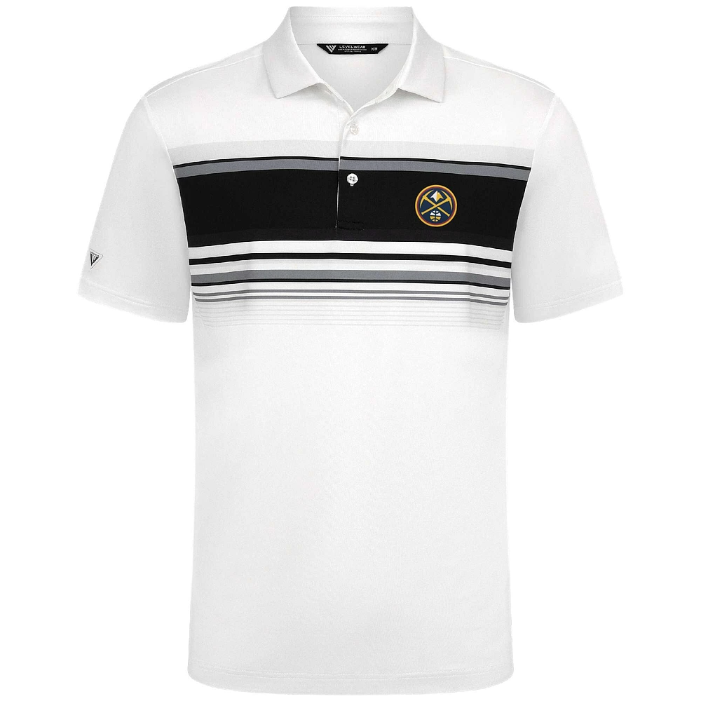 Polo blanc Onward des Denver Nuggets pour homme Levelwear