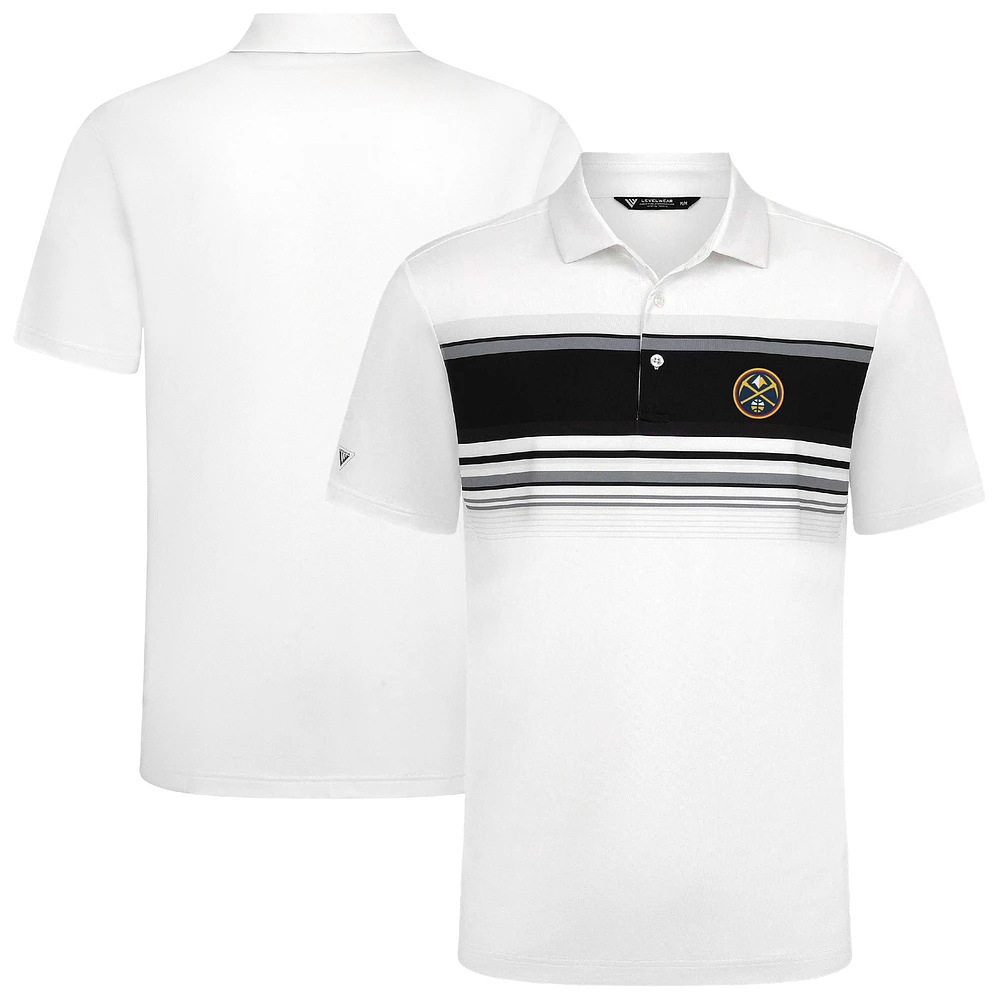 Polo blanc Onward des Denver Nuggets pour homme Levelwear