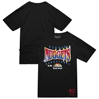 T-shirt Mitchell & Ness noir pour homme, collection mondiale des Denver Nuggets, lumineux