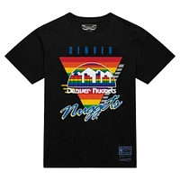 T-shirt noir à trois logos Mitchell & Ness Denver Nuggets pour homme, collection mondiale