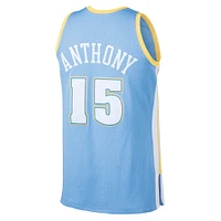 Men's Mitchell & Ness Carmelo Anthony Light Blue Denver Nuggets Hardwood Classics Swingman Jersey