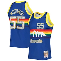 Men's Mitchell & Ness Dikembe Mutombo Royal Denver Nuggets 1996/97 Hardwood Classics NBA 75th Anniversary Diamond Swingman Jersey