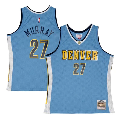 Maillot Mitchell & Ness Jamal Murray Powder Blue Denver Nuggets 2016/17 Throwback Swingman pour hommes