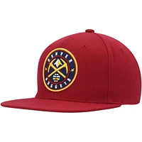 Men's Mitchell & Ness Red Denver Nuggets Side Core 2.0 Snapback Hat