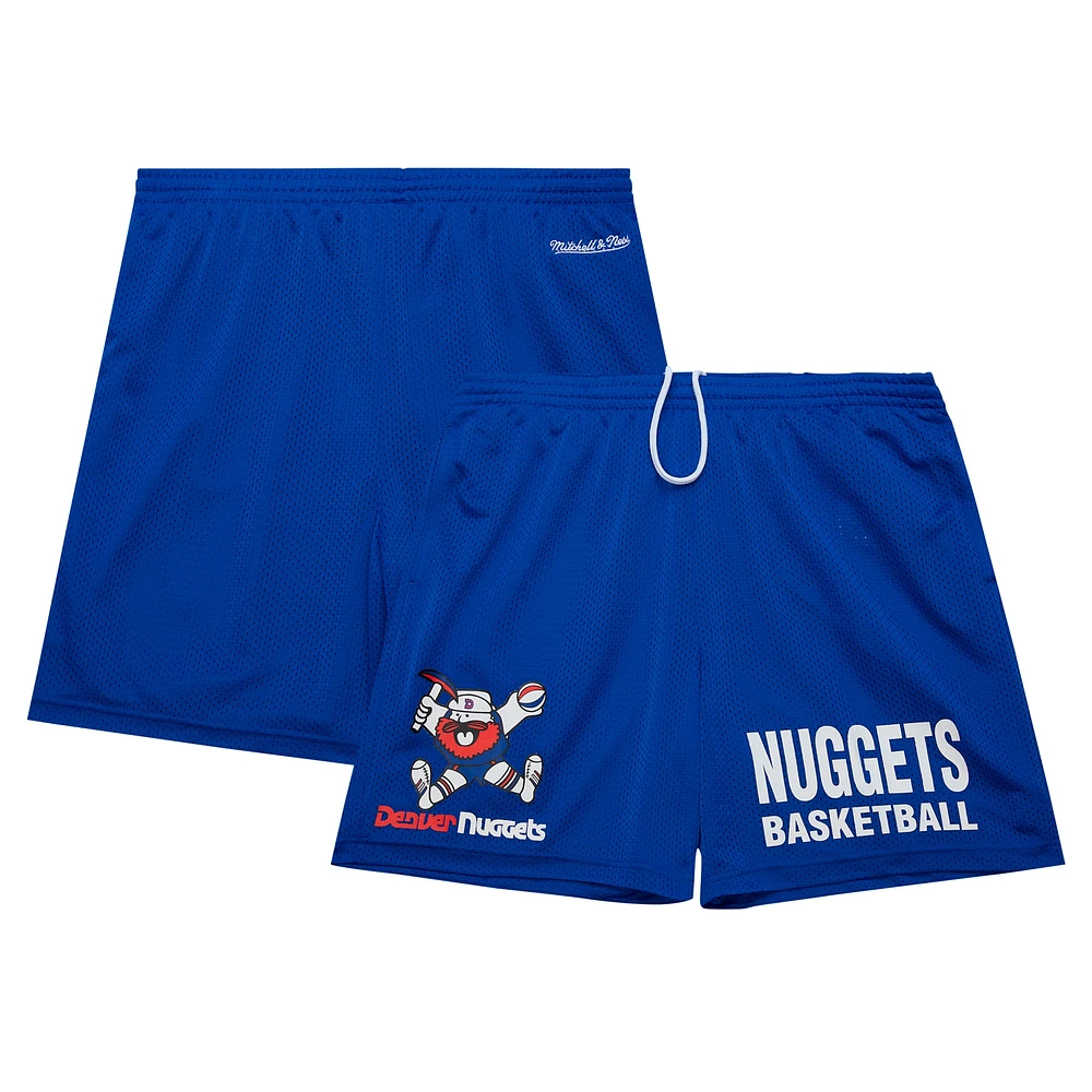 Short en maille Hardwood Classics Gameday de Mitchell & Ness Royal Denver Nuggets pour homme