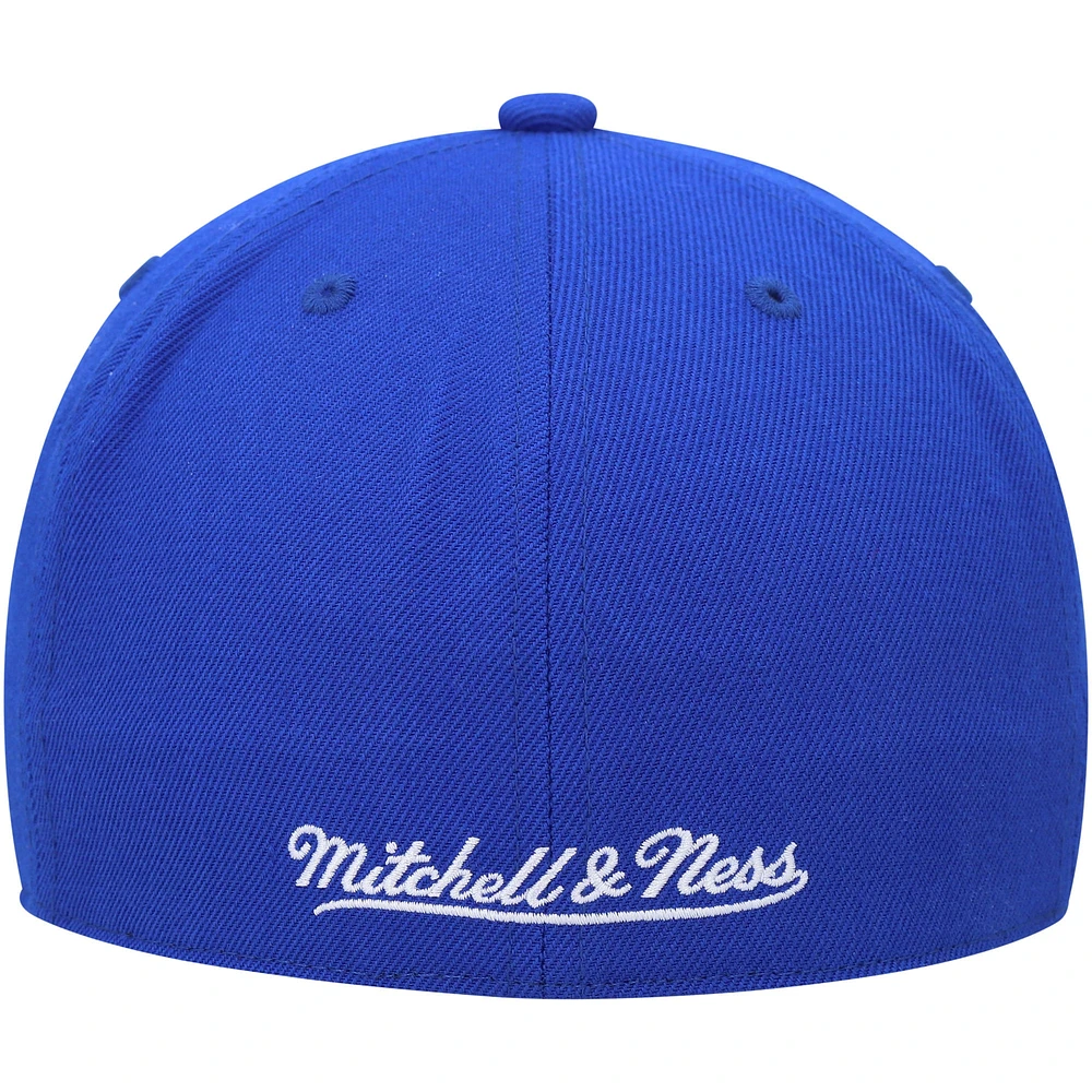 Men's Mitchell & Ness Royal Denver Nuggets Hardwood Classics MVP Team Ground 2.0 Fitted Hat