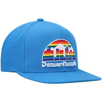 Men's Mitchell & Ness Royal Denver Nuggets Hardwood Classics Team Ground 2.0 Snapback Hat