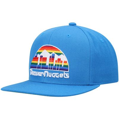 Men's Mitchell & Ness Royal Denver Nuggets Hardwood Classics Team Ground 2.0 Snapback Hat