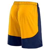 Short de performance bleu marine/doré pour homme, lancement des Denver Nuggets