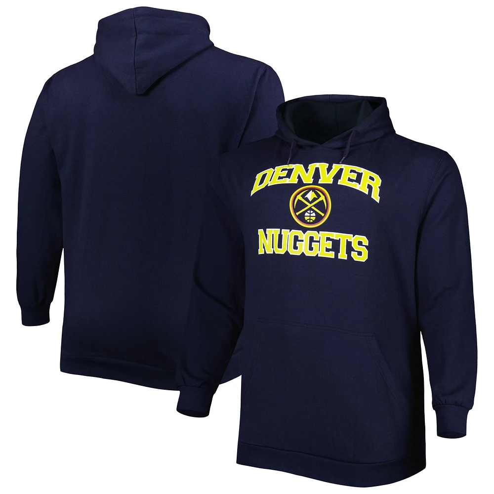 Sweat à capuche Denver Nuggets Big & Tall Heart Soul bleu marine pour homme