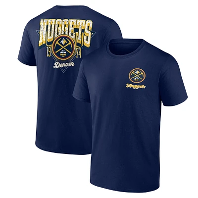 Men's Navy Denver Nuggets Never Over T-Shirt