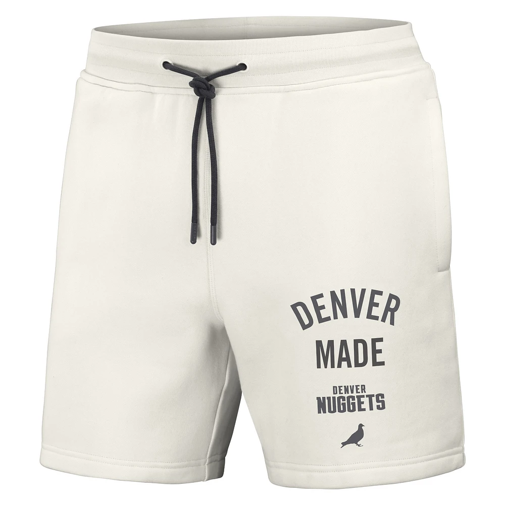 Men's NBA x Staple Cream Denver Nuggets Heavyweight Fleece Shorts