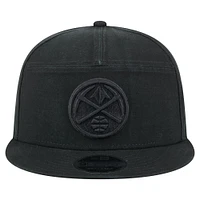 Casquette snapback 9FIFTY noire à panneaux fendus en toile Adventure Denver Nuggets pour homme New Era